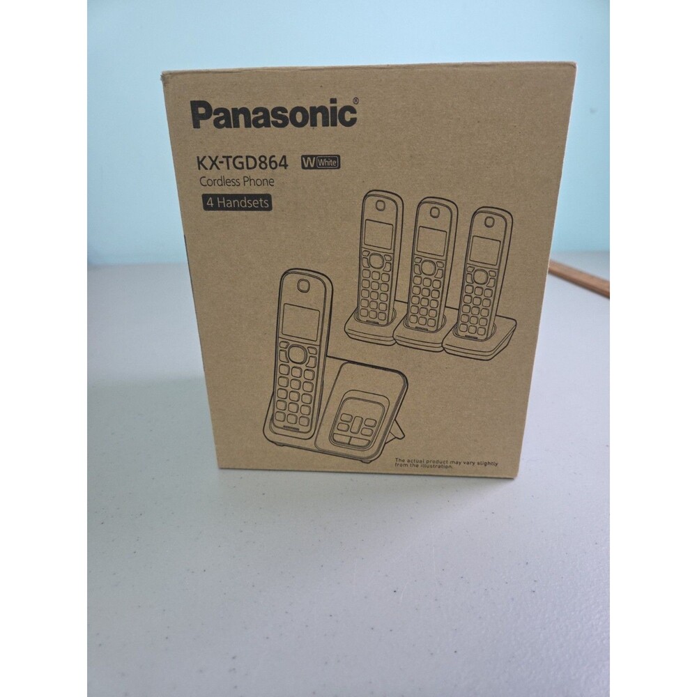 Panasonic KX-TGD864W Cordless Phone System Answering Machine Link2Cell Bluetooth